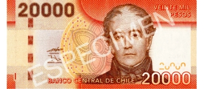 vinte mil pesos chilenos novos