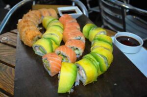 sushi com abacate no Chile LikeChile Já experimentou